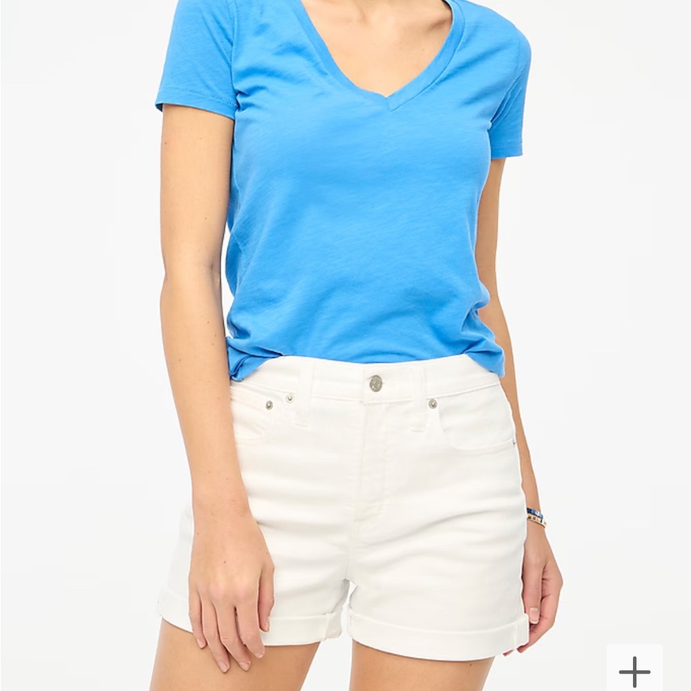 J. Crew Factory Classic White Denim Short Size 25